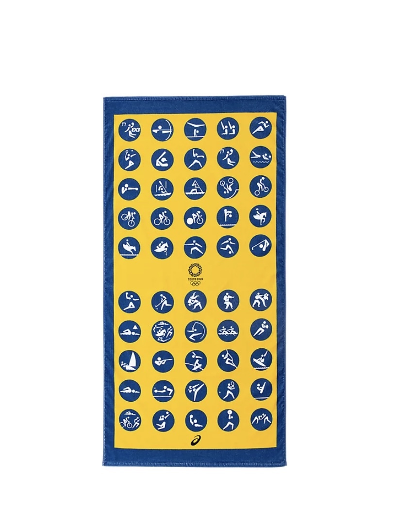 Asics 2020年東京奧運運動項目象形圖沖涼毛巾