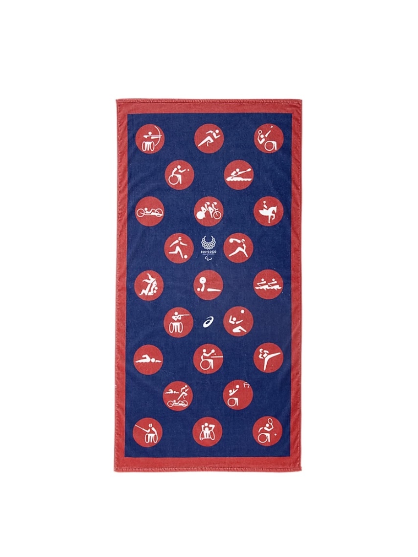 Asics 2020年東京殘奧運運動項目象形圖沖涼毛巾