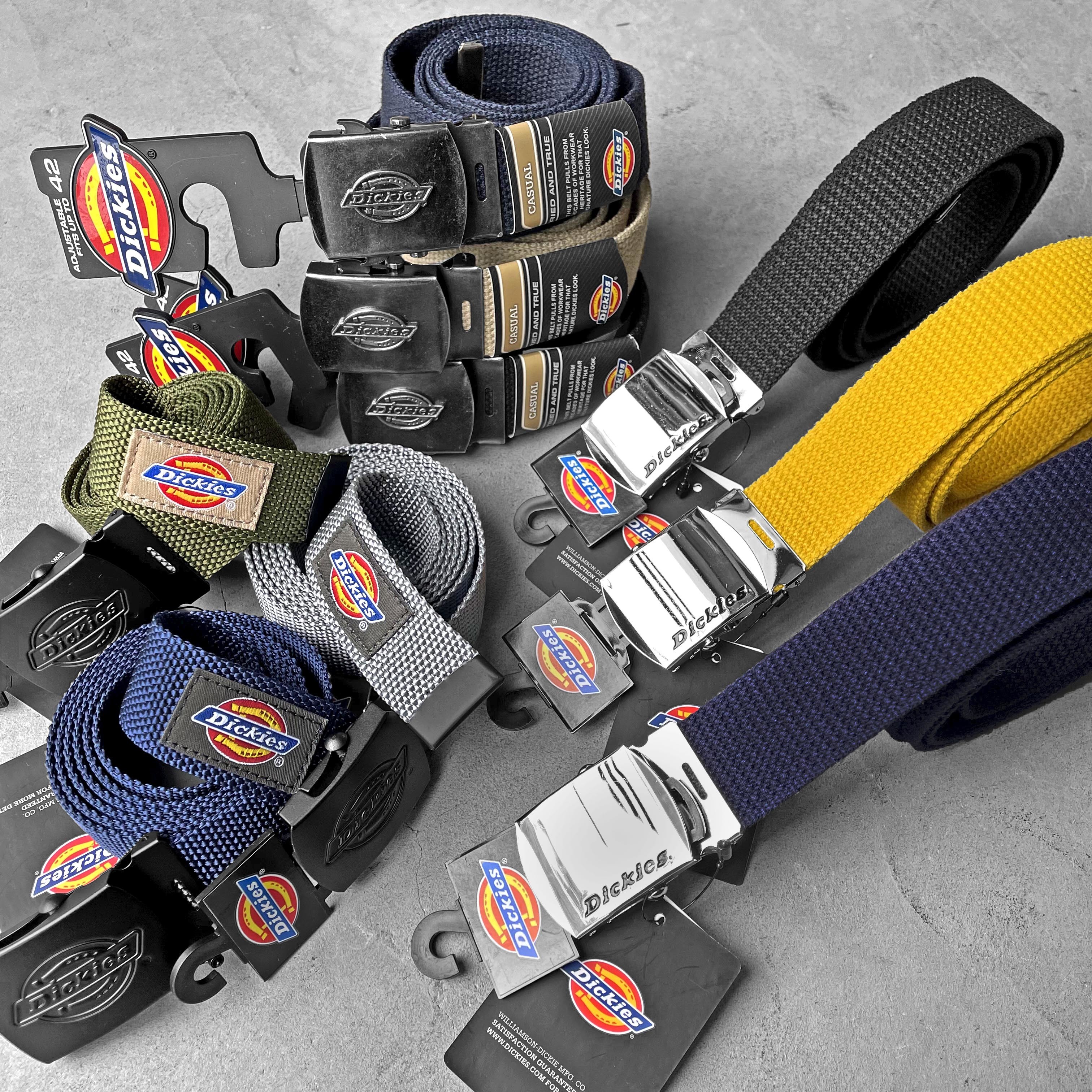 日版/美版Dickies 帆布皮帶 工裝皮帶 素面 經典多色
