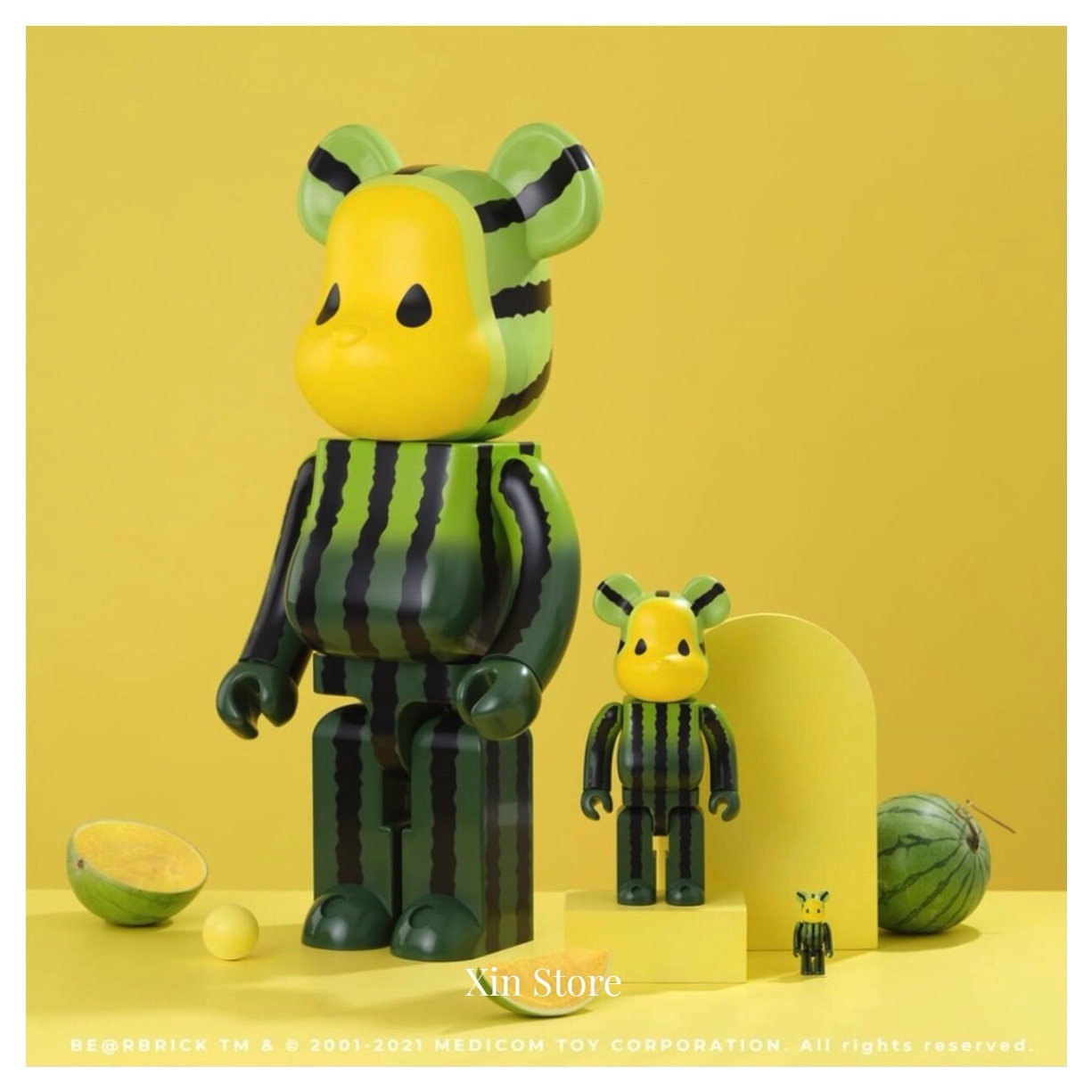 Be@rbrick x CLOT 庫柏力克熊 陳冠希 水果系列 草莓 西瓜 二代 1000% 400% 100%