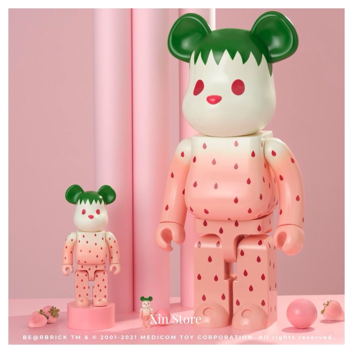 Be@rbrick Bearbrick LEVIS x CLOT 陳冠希草莓西瓜水果1000% 400