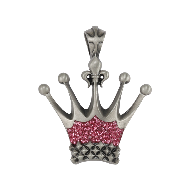 Bico吊墜，女士吊墜 鳶尾花太陽冠；做自己的女王（2081粉紅）