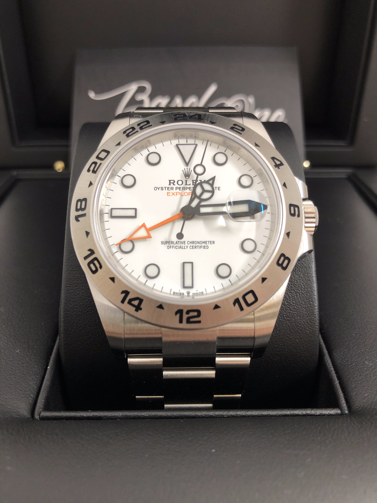 BRAND NEW ROLEX 226570 WHITE OYSTER PERPETUAL EXPLORER II 42mm BASEL ONE
