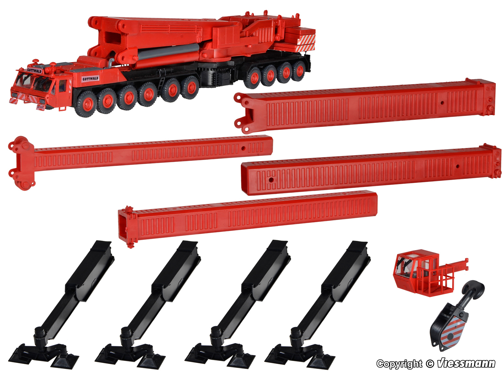 Kibri 10388 HO規 GOTTWALD telescopic crane 伸縮臂起重機
