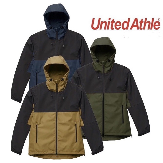 United Athle UA 7489 拼接撞色 防風 防潑水 機能風衣外套