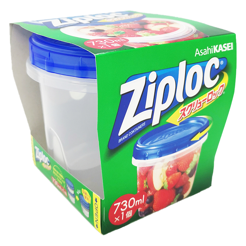 Ziploc - 【Made in Korea】Screw Lock Food Container / Snack box 730ml (1pc)