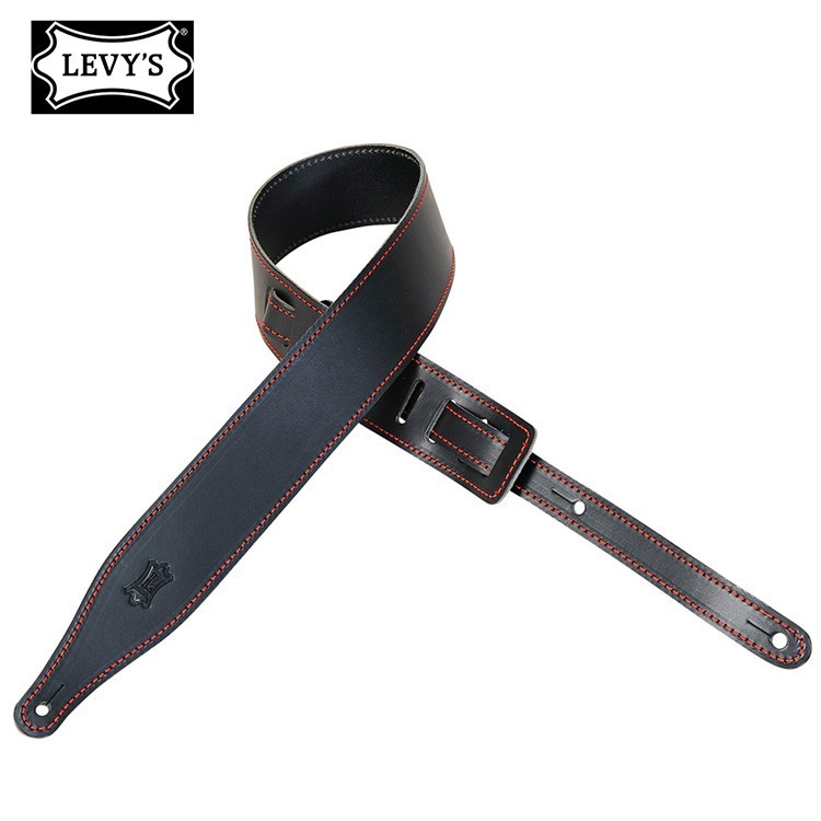 加拿大 Levy's MVR17 BLK 真皮 吉他背帶