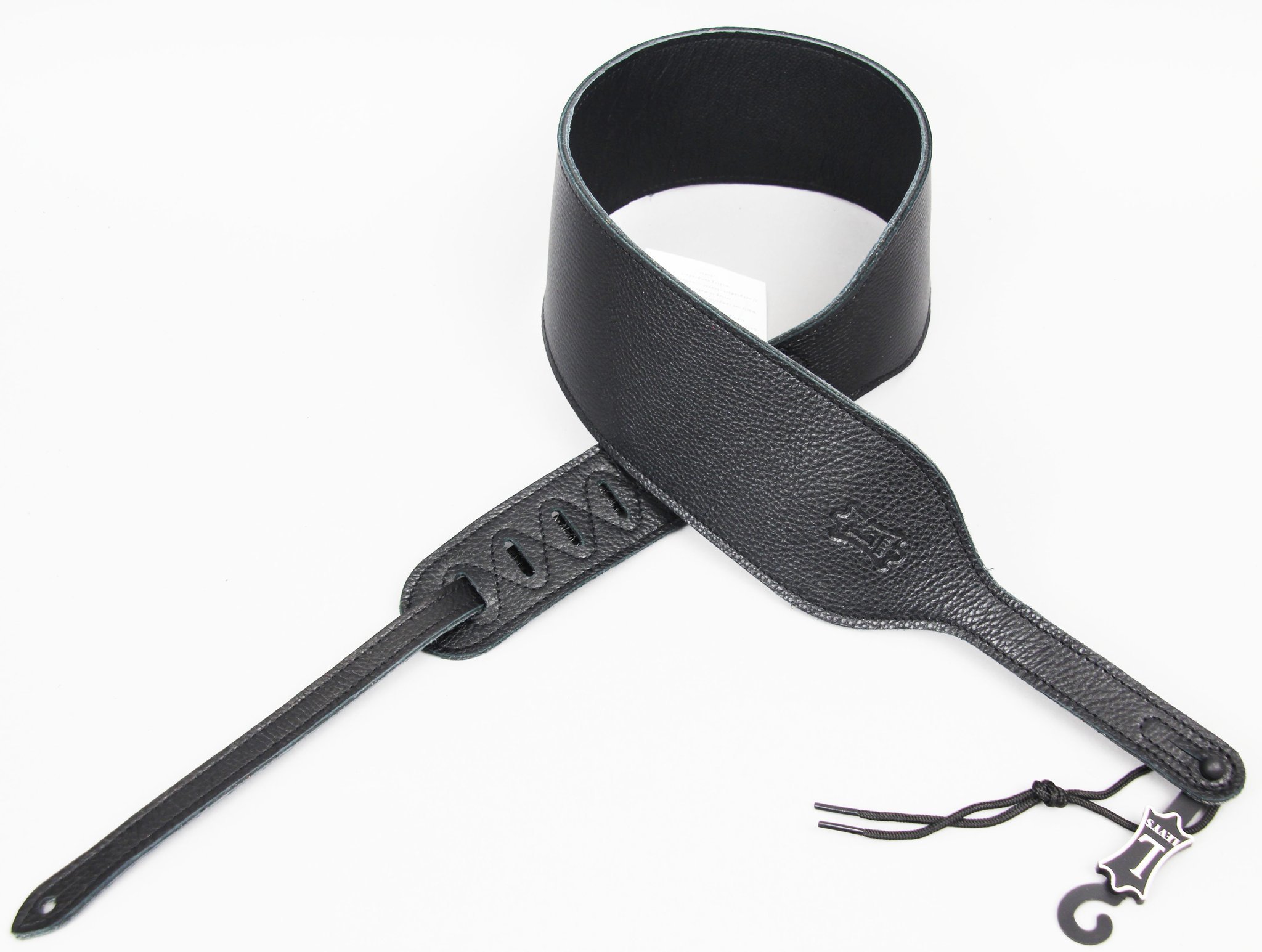 LEVY'S PM74GG-BLK 吉他背帶 黑色 真皮