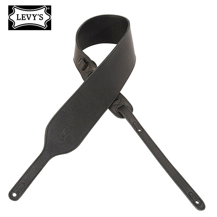LEVY'S PM74GG-BLK 吉他背帶 黑色 真皮