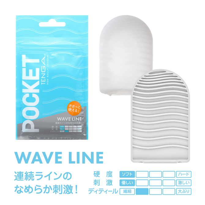 TENGA 飛機袋 - WAVE LINE