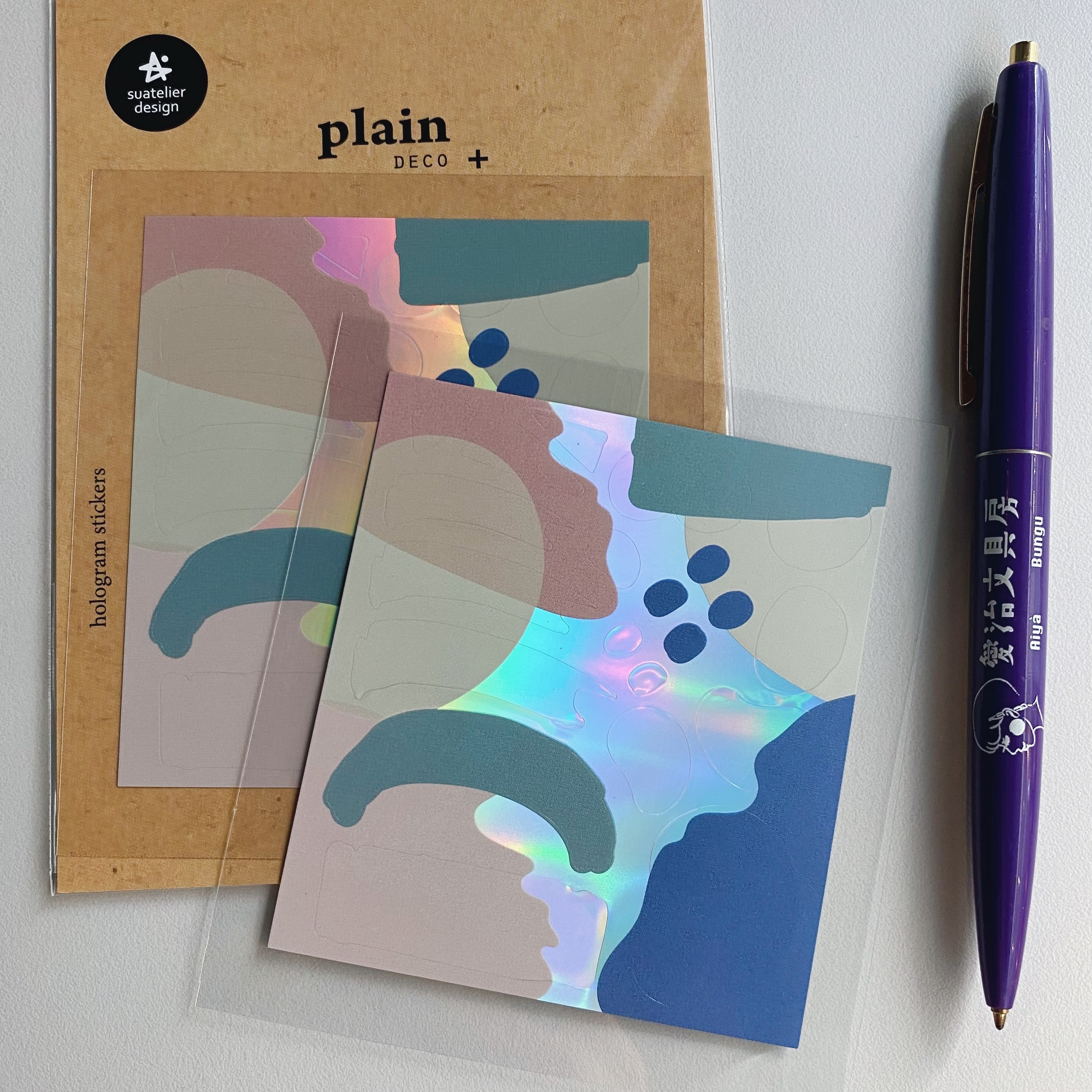 韓國Suatelier 手帳貼紙 雷射幾何1623