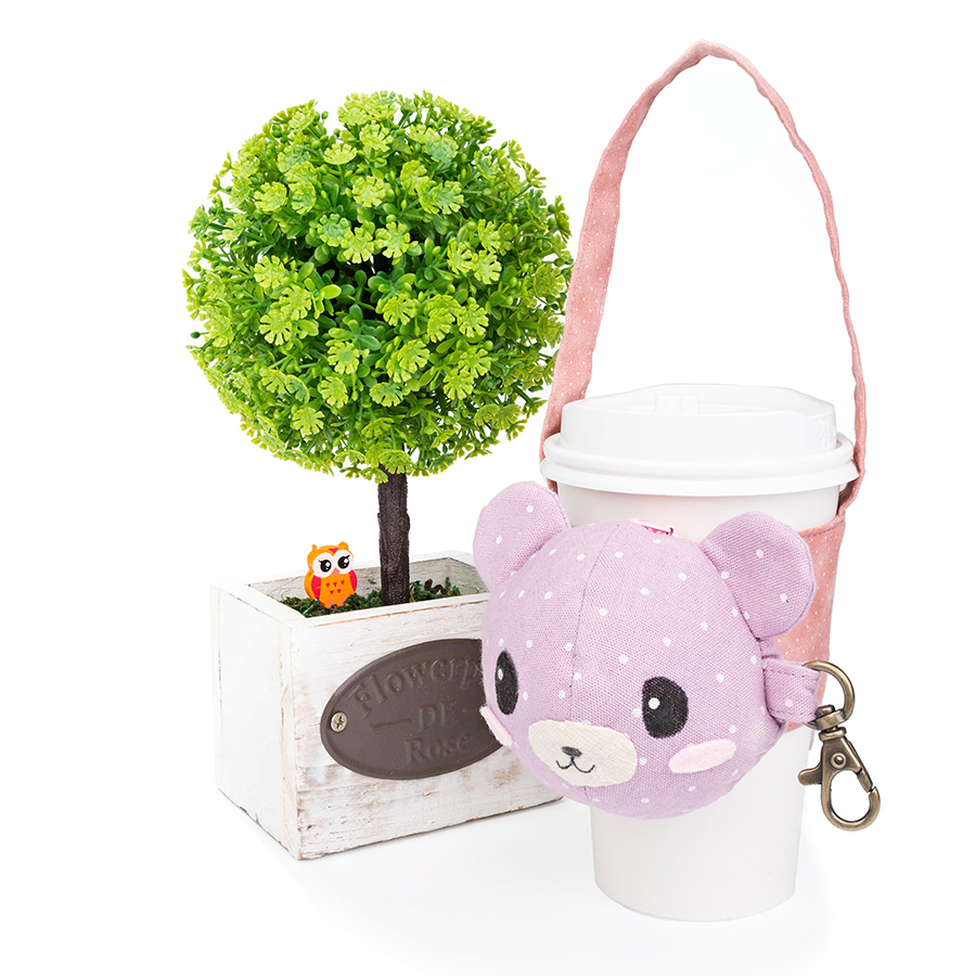 可收納動物造型杯套(材料包)/有3款可以選購