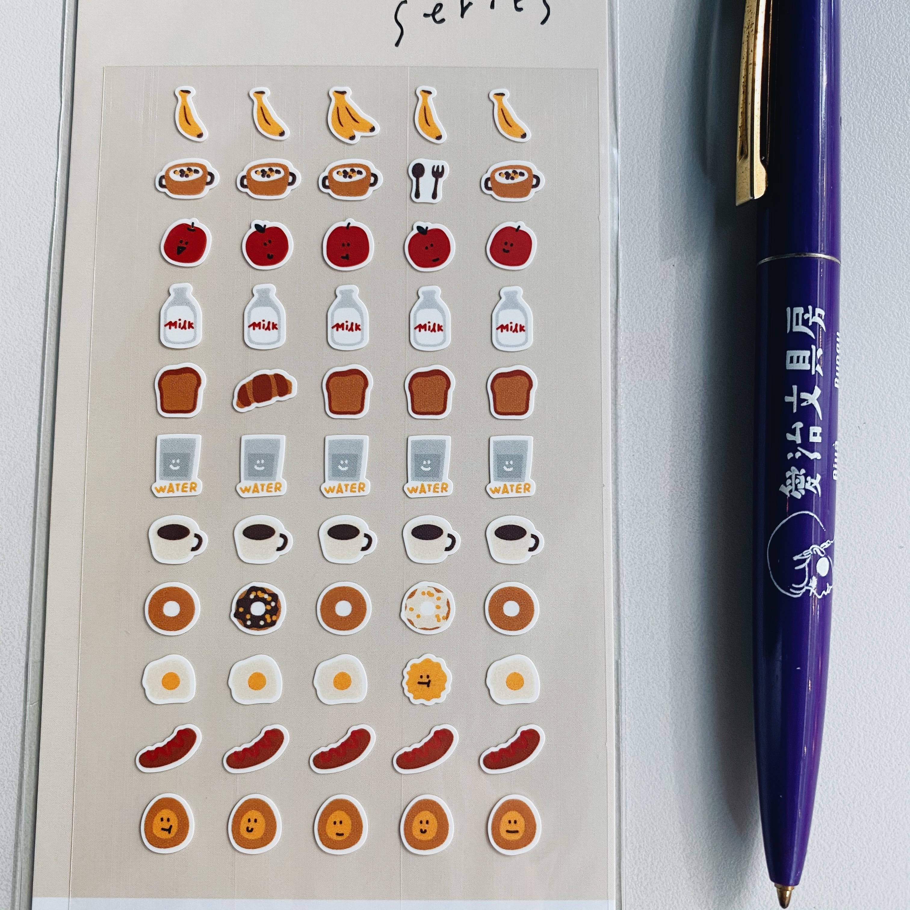 韓國Suatelier 迷你手帳貼紙 早餐103