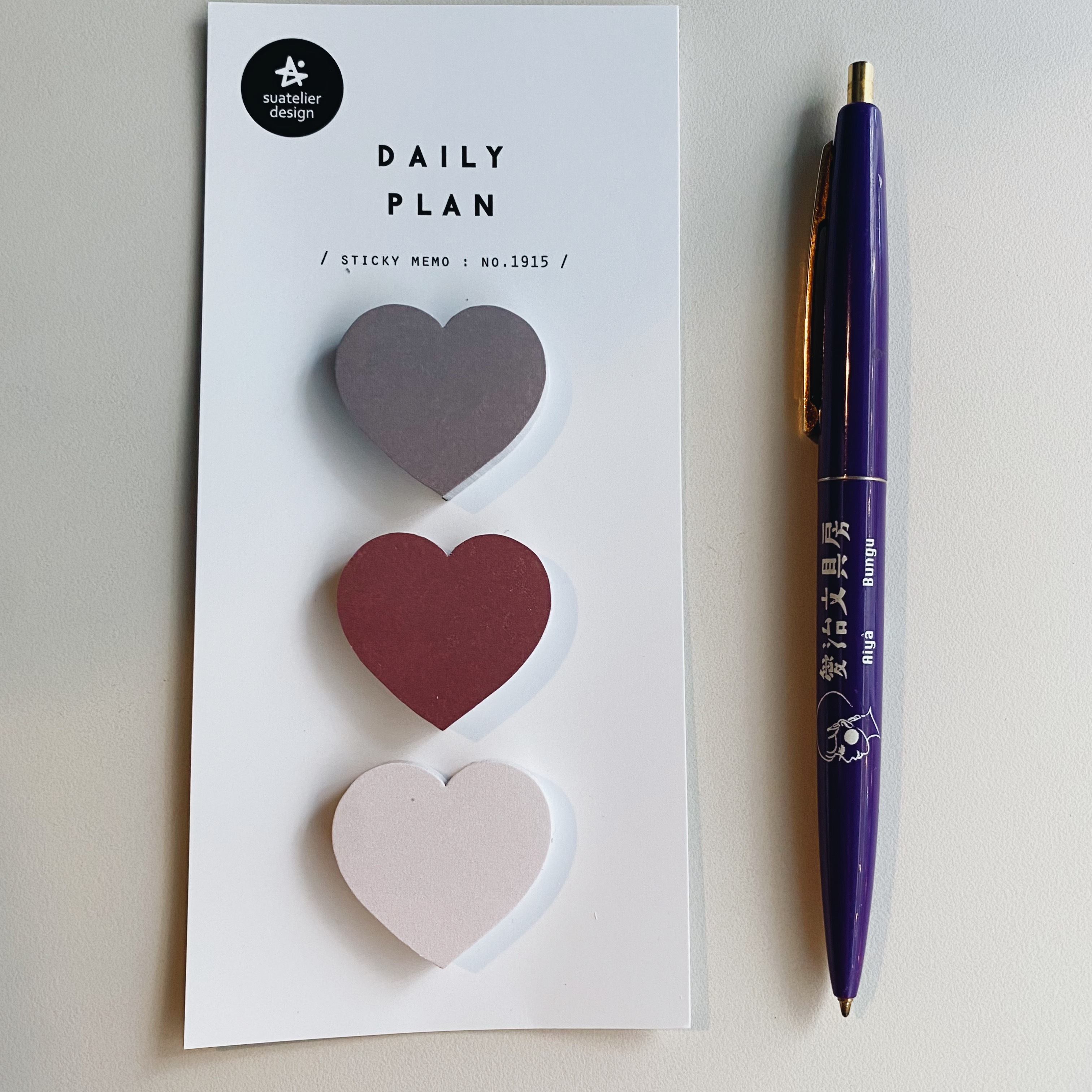韓國Suatelier 愛心造型便利貼 memo #1915