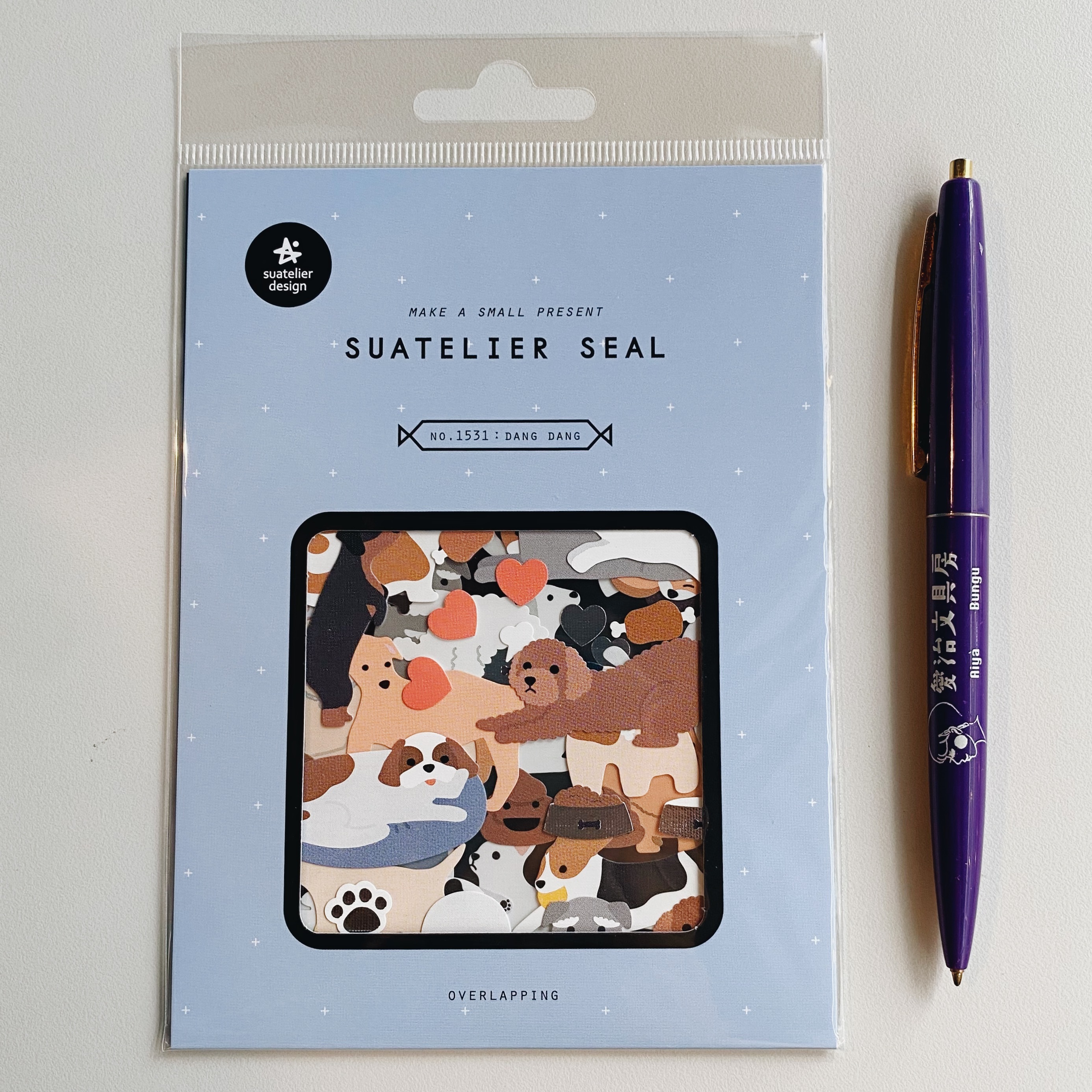 韓國Suatelier 貼紙包 狗狗 #1531