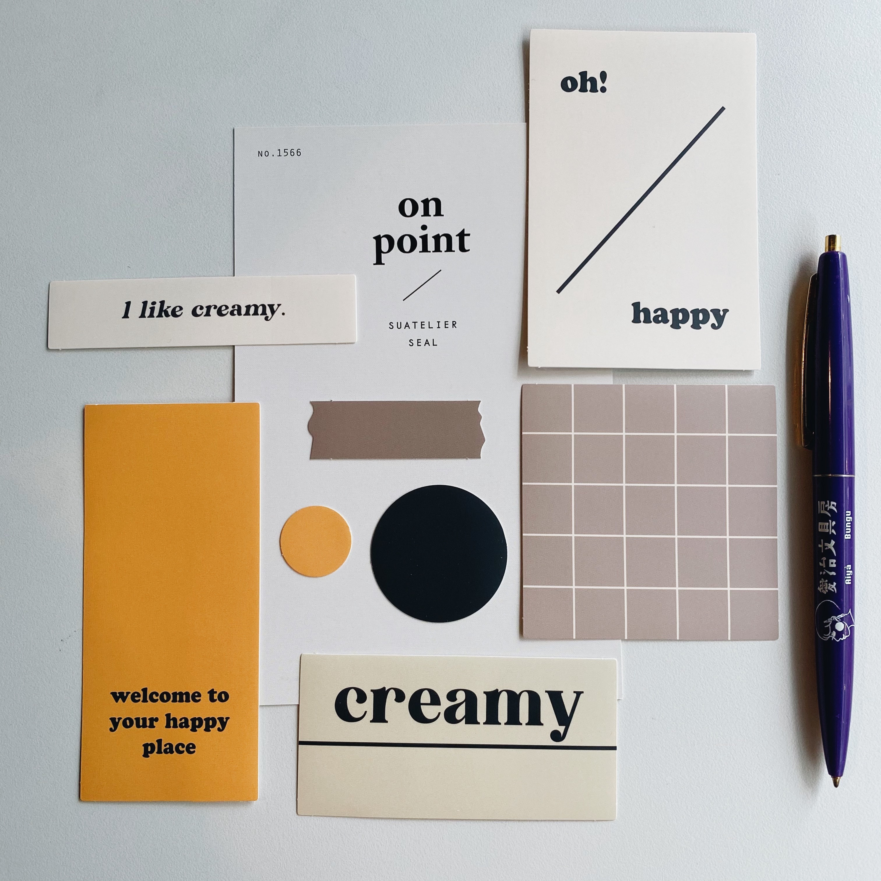 韓國Suatelier 拼貼素材貼紙包  #1566