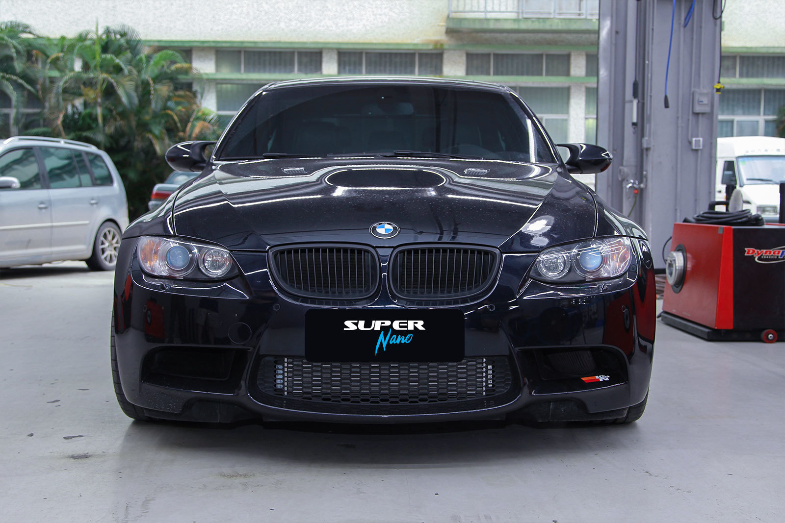 黑色 寶馬 Black BMW M3 getting ready for a dyno test Super Nano Engine Restorer 引擎修復劑