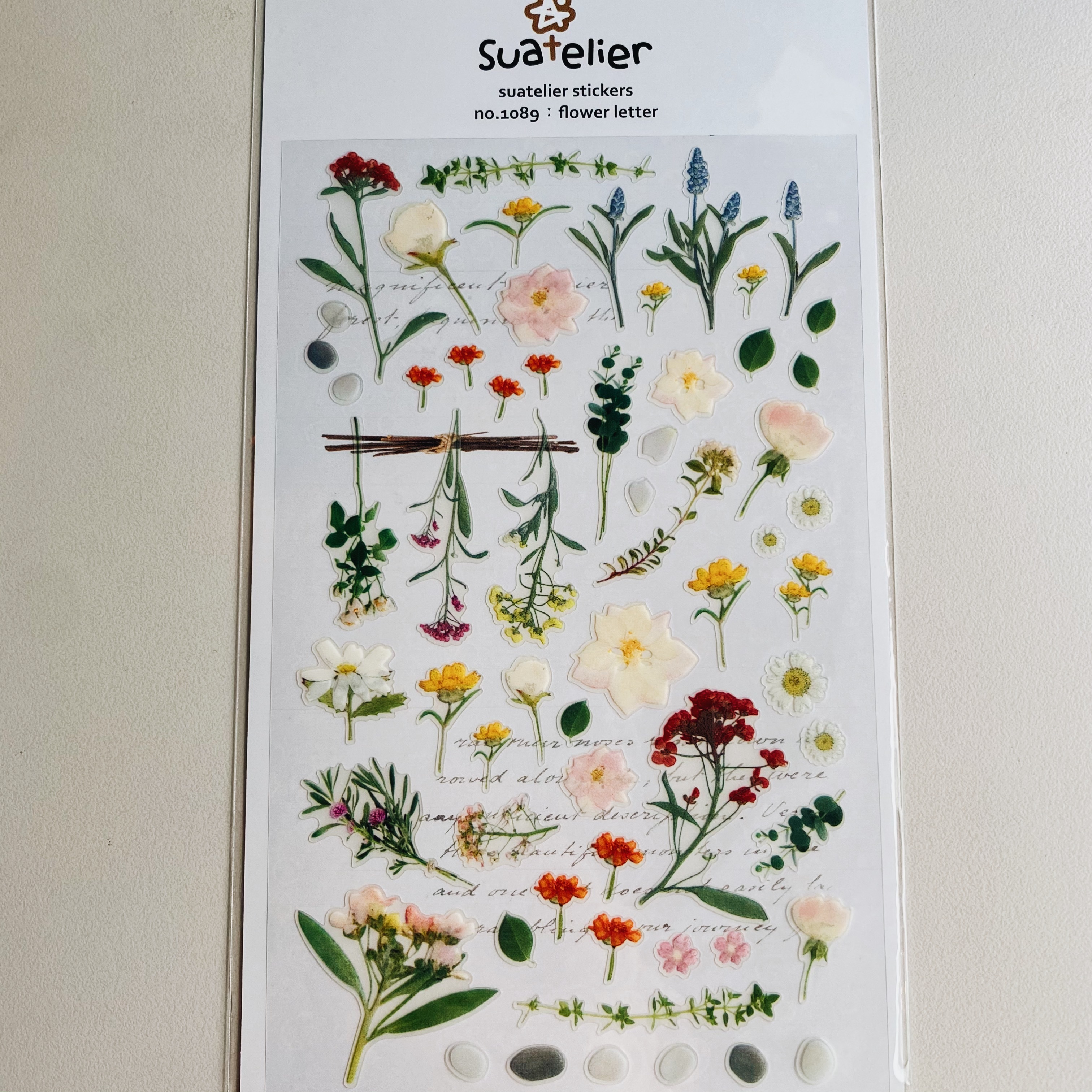 韓國Suatelier 手帳貼紙 花朵 #1089
