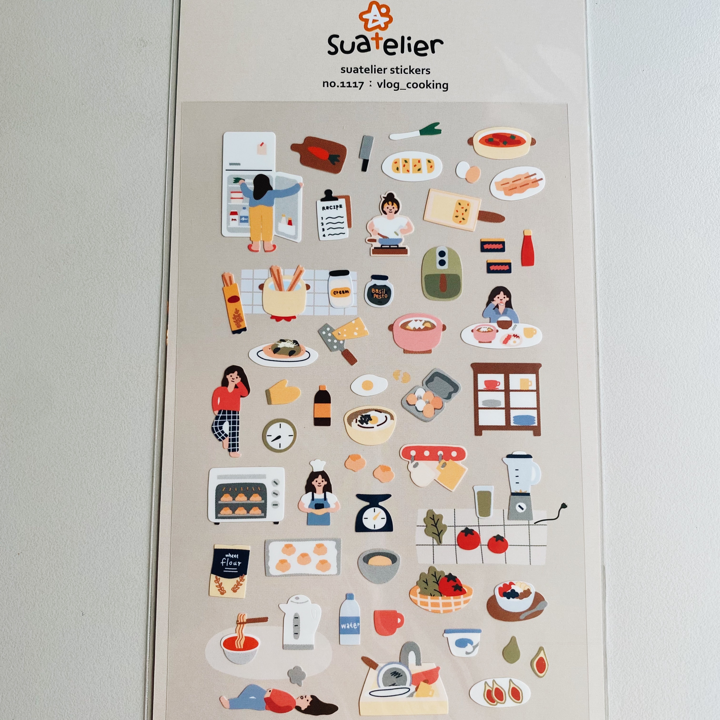 韓國Suatelier 手帳貼紙 煮飯日記 #1117