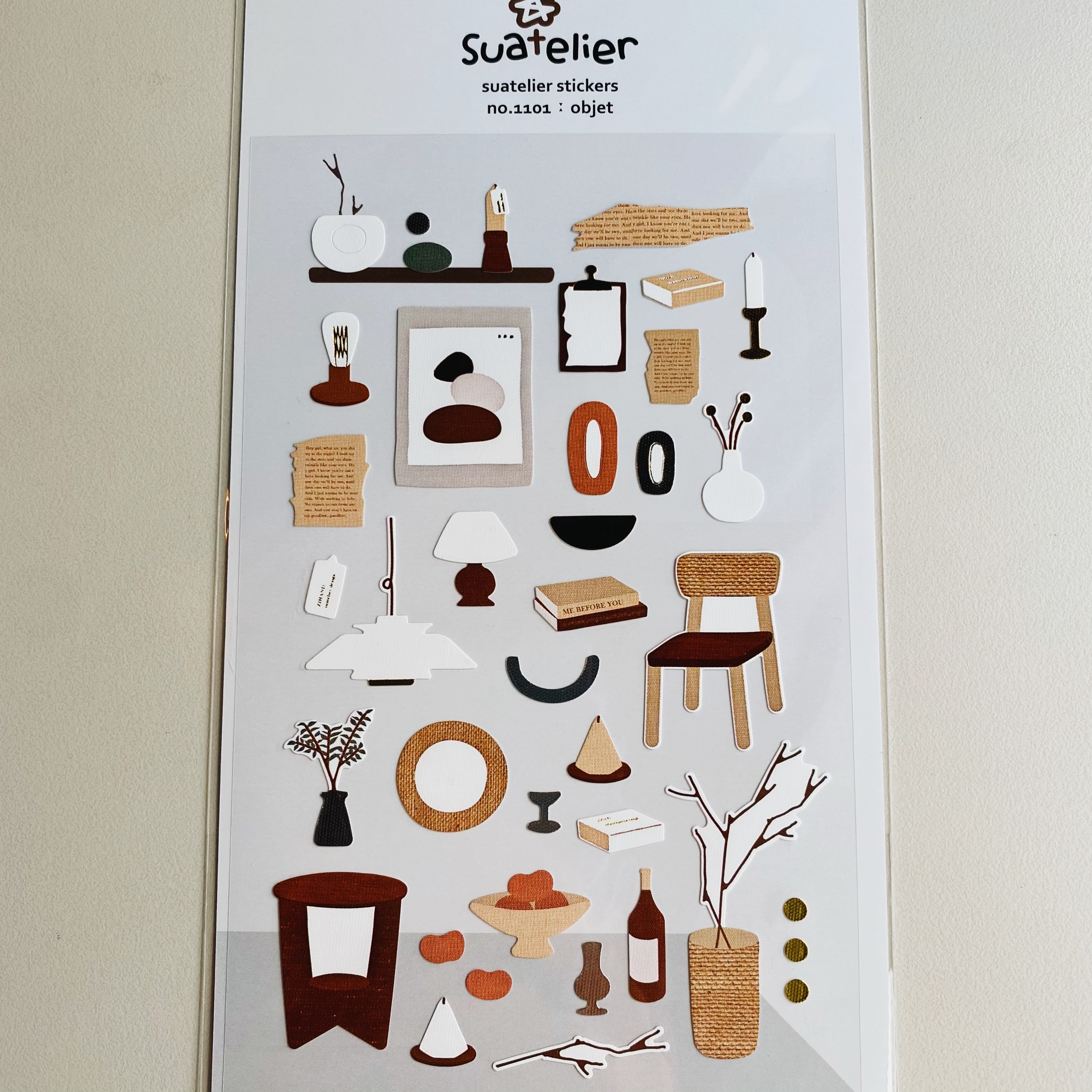 韓國Suatelier 手帳貼紙 傢俱 #1101