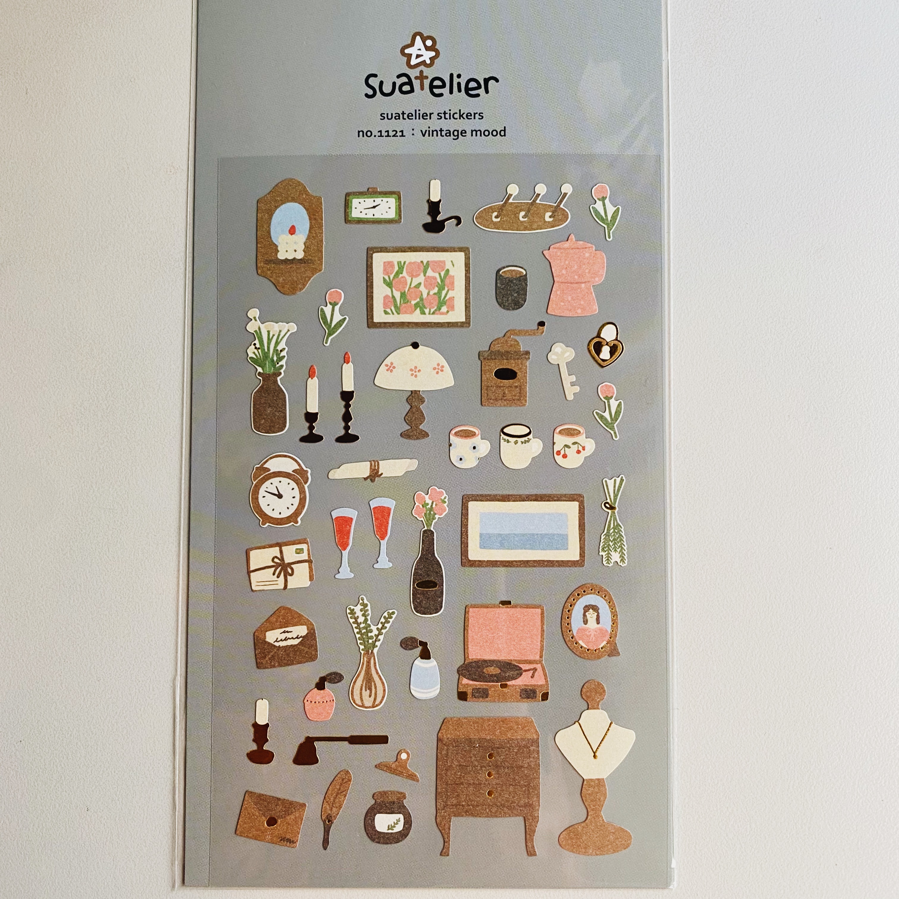 韓國Suatelier 手帳貼紙 古董傢俱 #1121