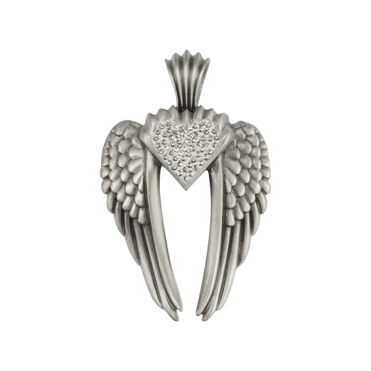 Bico吊墜，女士吊墜 烏列爾之翼；愛情與你都是我的命運 不含鍊子（2088白色）