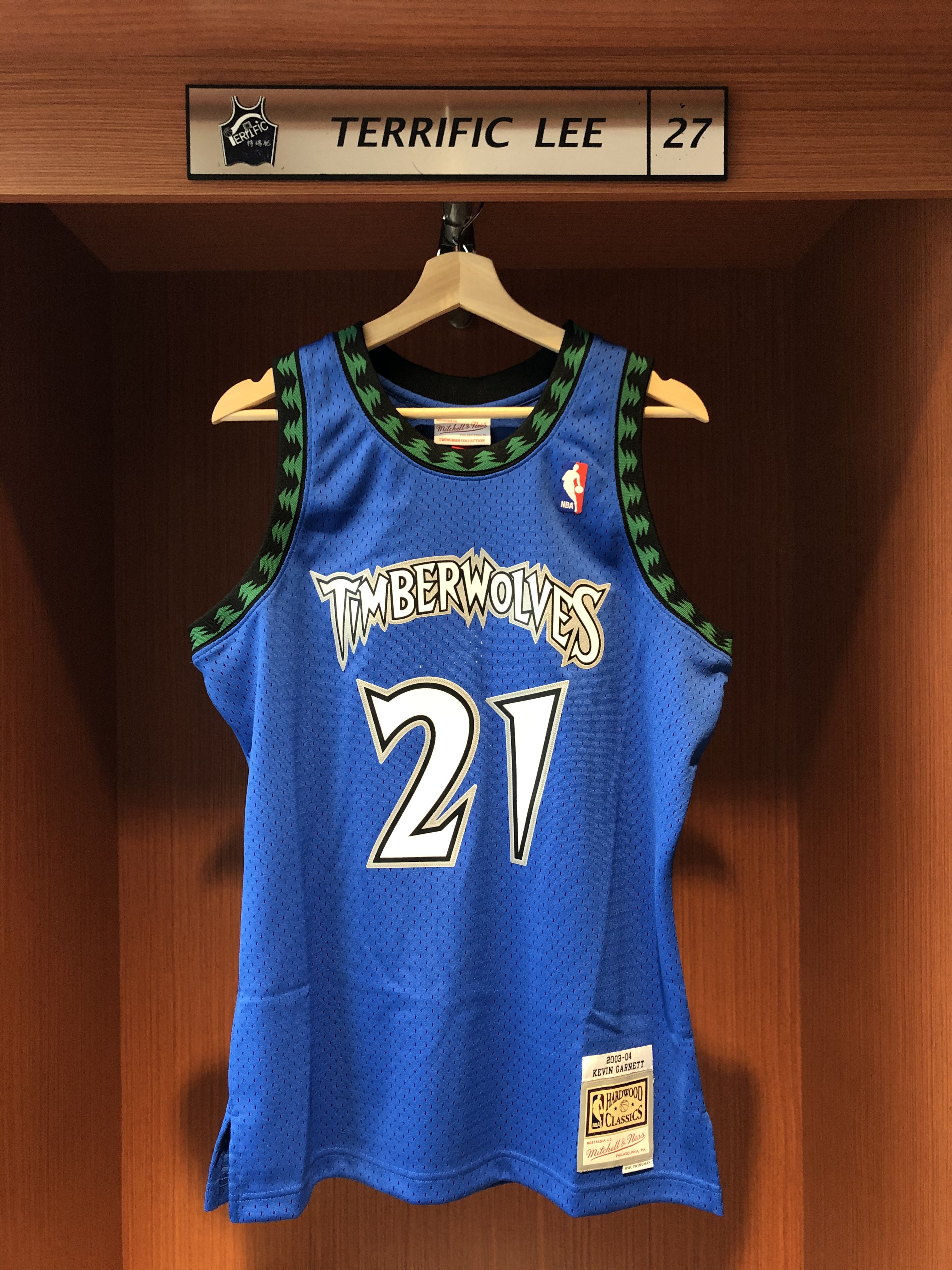 NBA球衣 Kevin Garnett 明尼蘇達灰狼藍 03-04 M&N Swingman G2 球迷版 熱轉印 全新