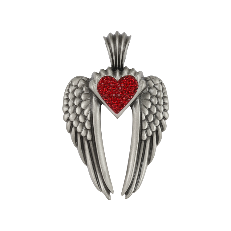 Bico吊墜，女士吊墜 烏列爾之翼；愛情與你都是我的命運 不含鍊子（2088紅色）