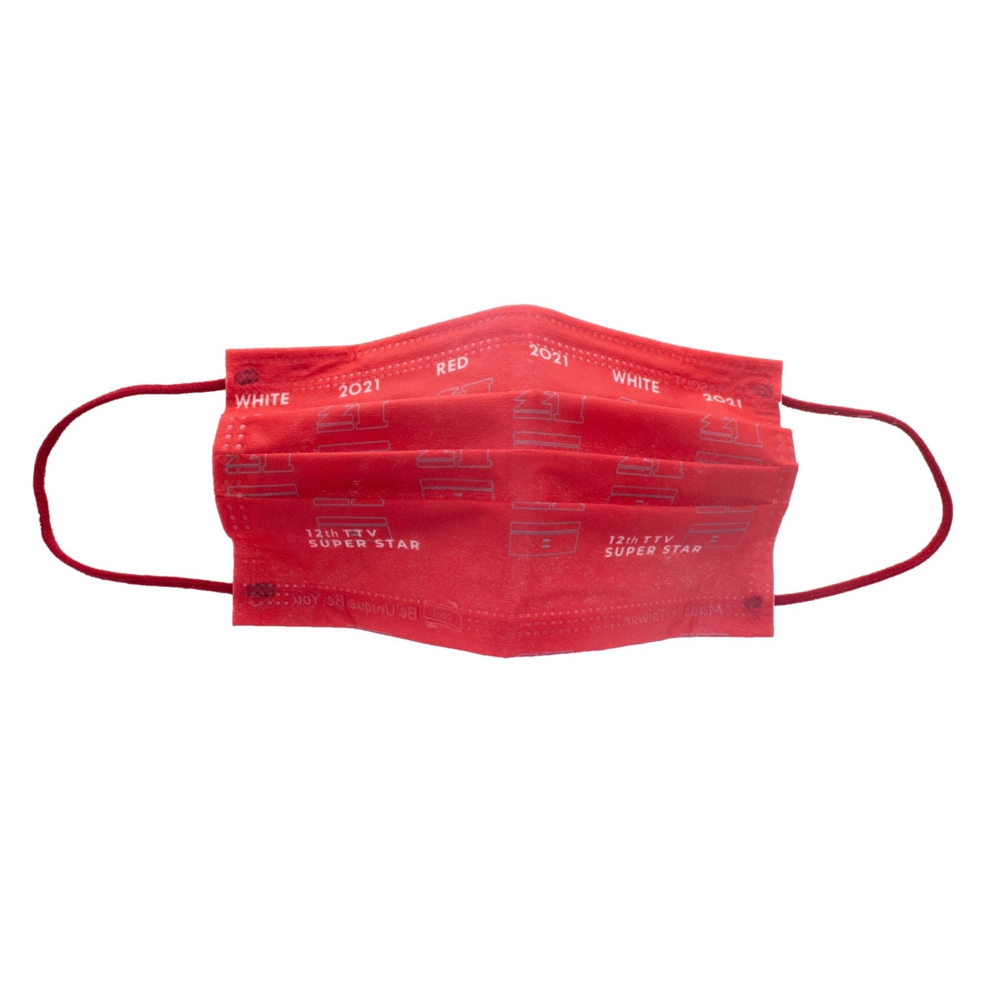 紅白藝能大賞2021口罩-紅