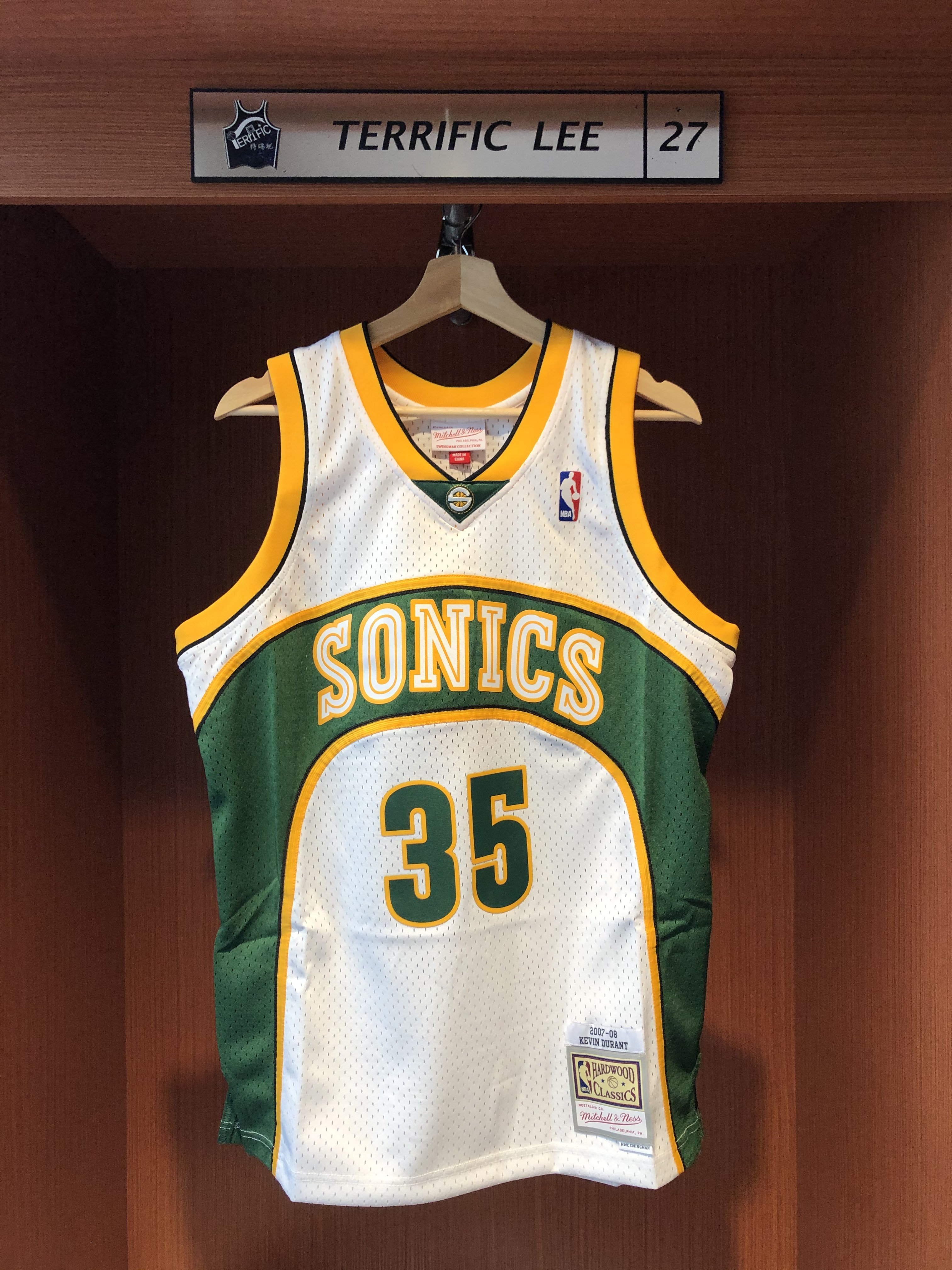 NBA球衣 Kevin Durant 西雅圖超音速白 07-08 M&N Swingman G2 球迷版 熱轉印 全新