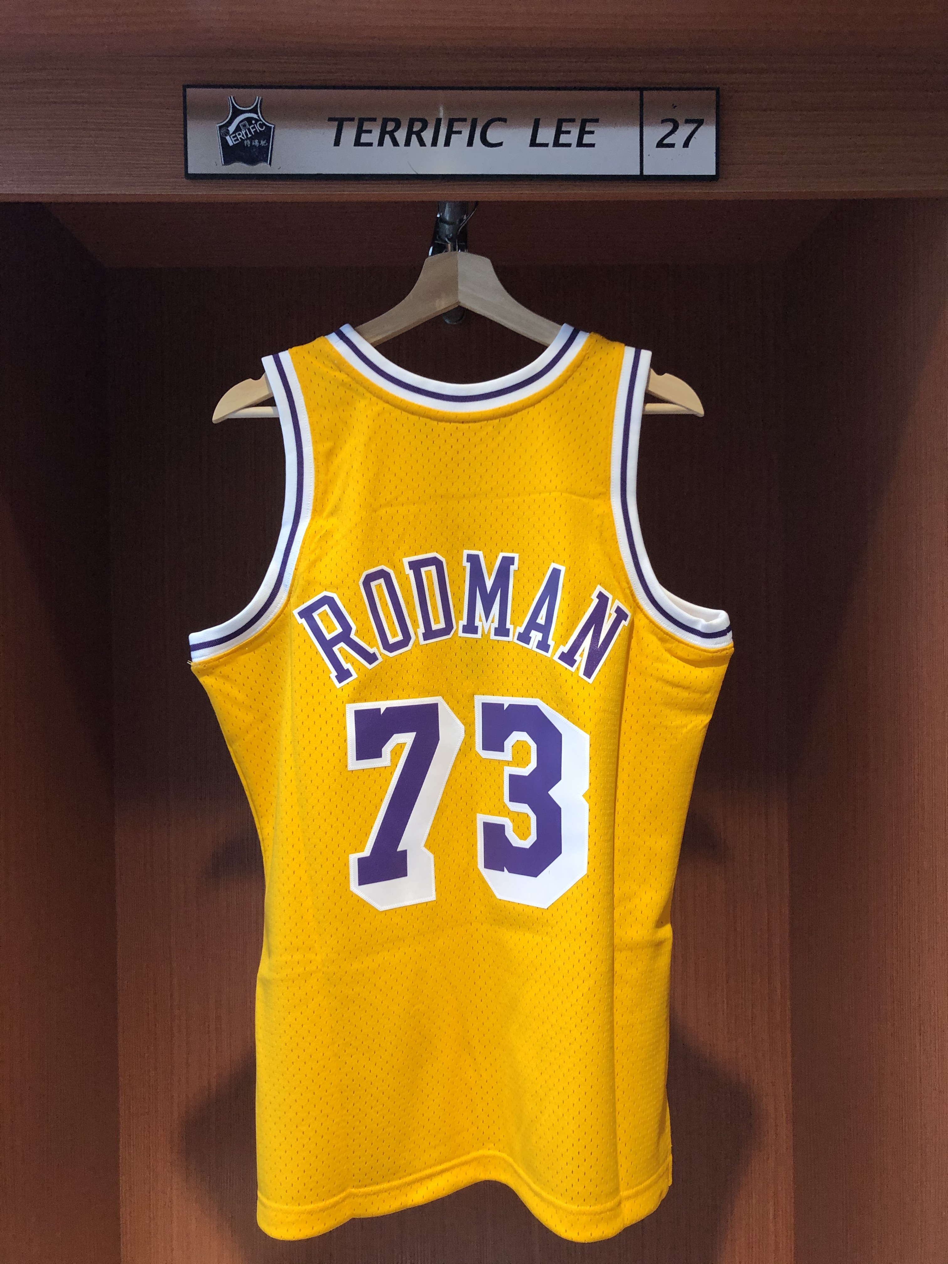 NBA球衣 Dennis Rodman 洛杉磯湖人黃 98-99 M&N Swingman G2 球迷版 熱轉印 全新