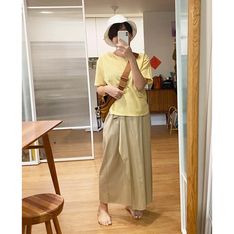 小口袋餅乾上衣-檸檬