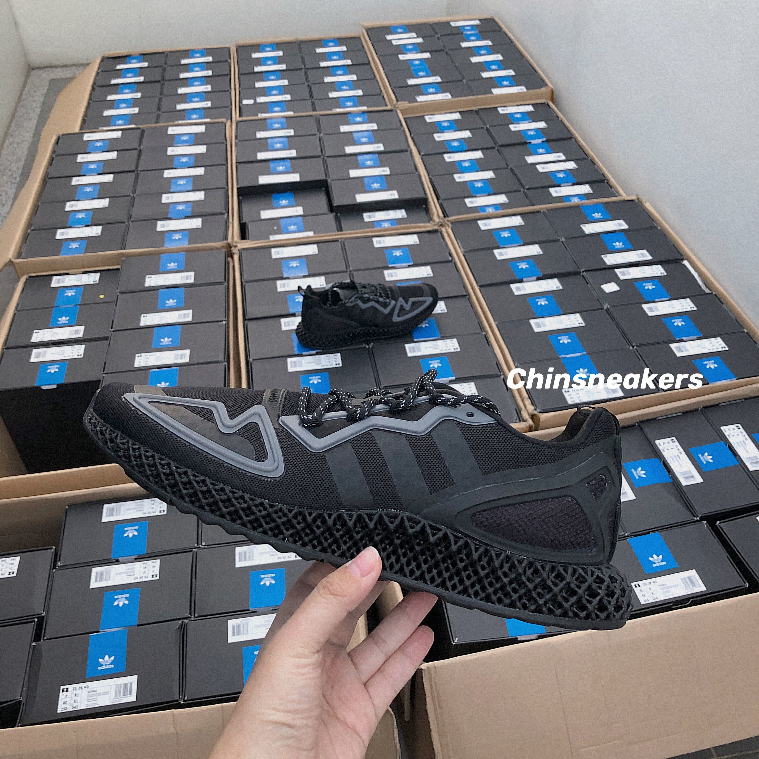現貨】ADIDAS ZX 2K 4D FZ3561 黑魂全黑鞋帶反光原價7200