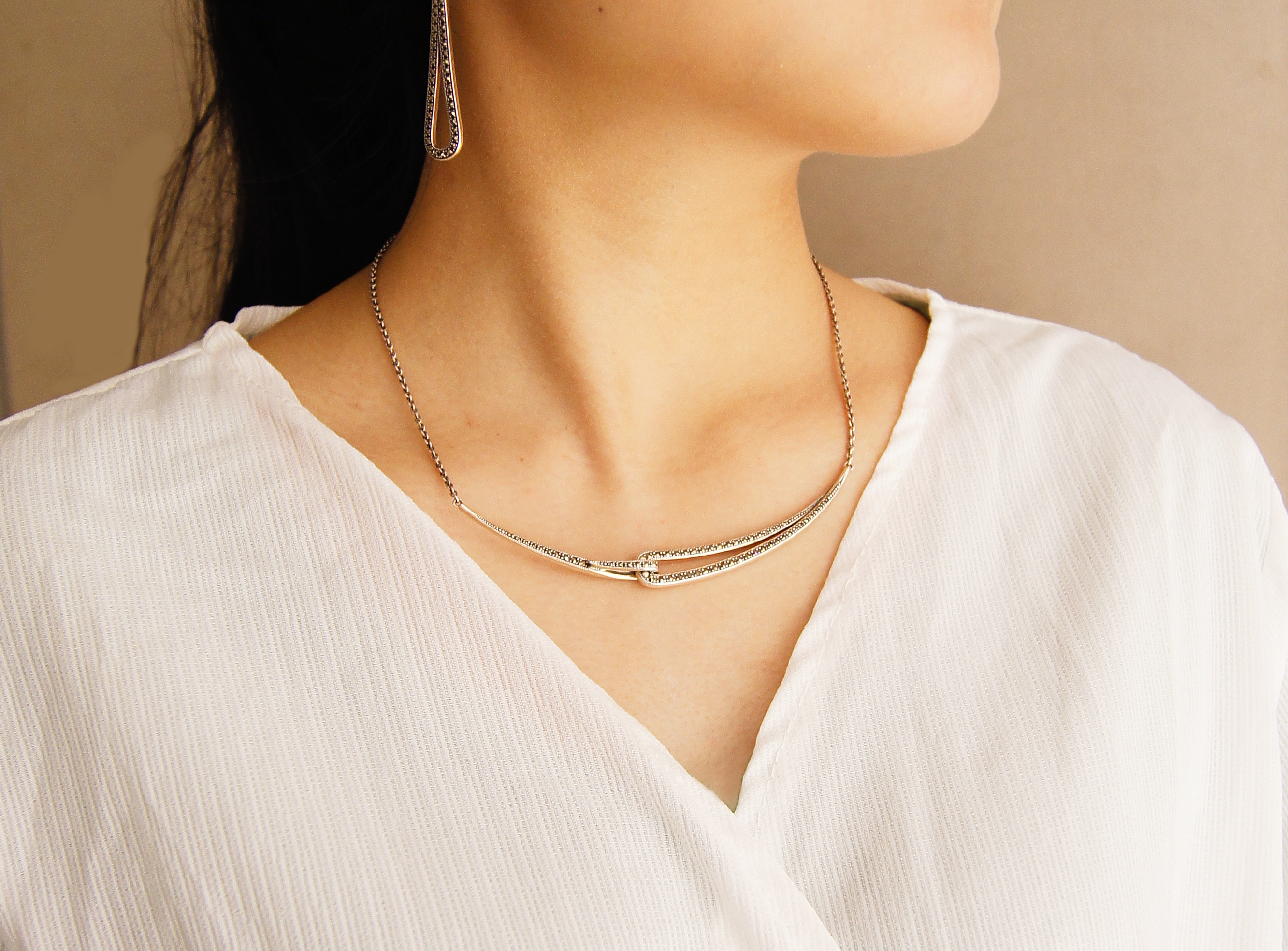 完美微笑馬克賽石項鍊