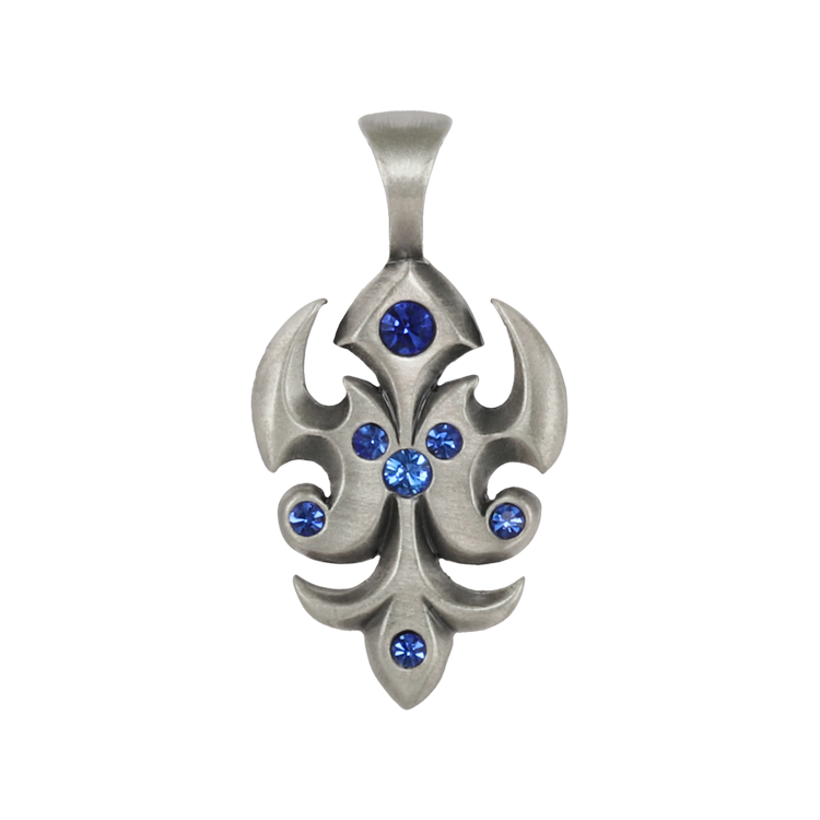 Bico吊墜，女士吊墜 崛起的力量；充滿勇氣面對生活 不含鍊子（2096藍色）