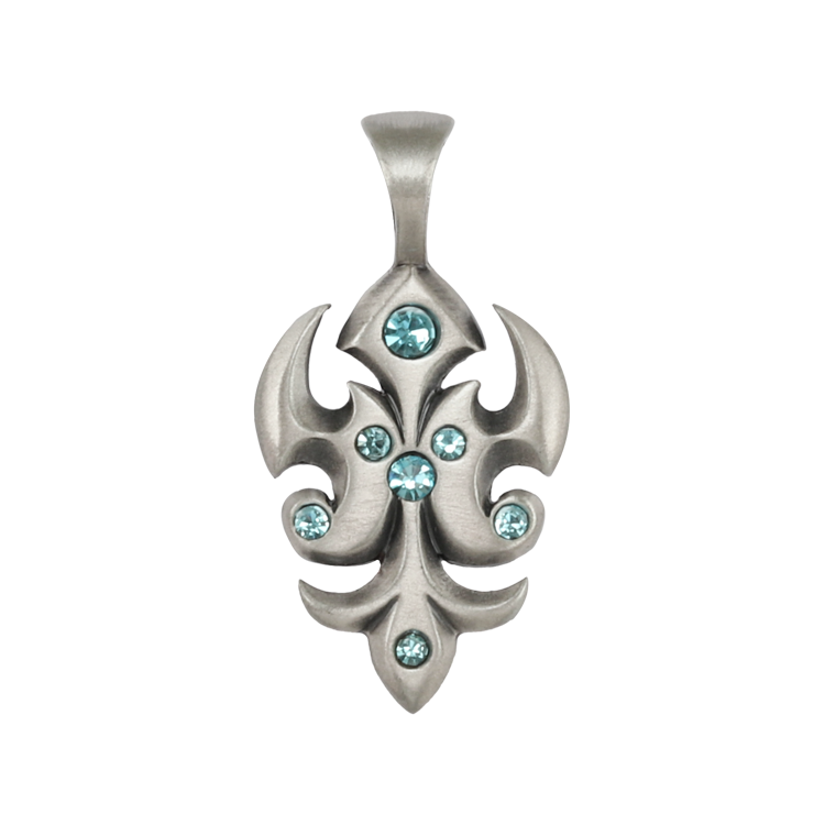 Bico吊墜，女士吊墜 崛起的力量；充滿勇氣面對生活 不含鍊子（2096淺藍）