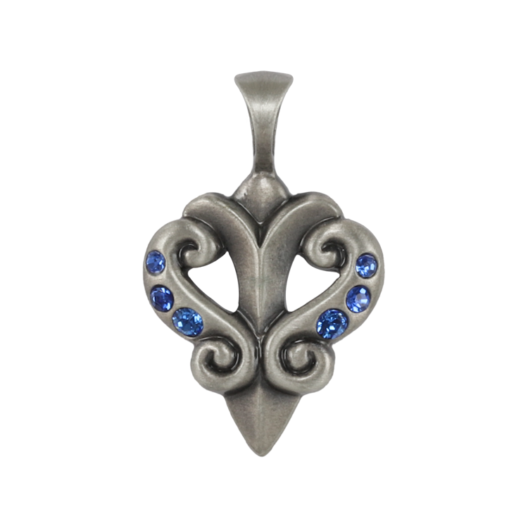 Bico吊墜，女士吊墜 天使的里拉琴；彈奏屬於你的樂曲 不含鍊子（2098藍色）