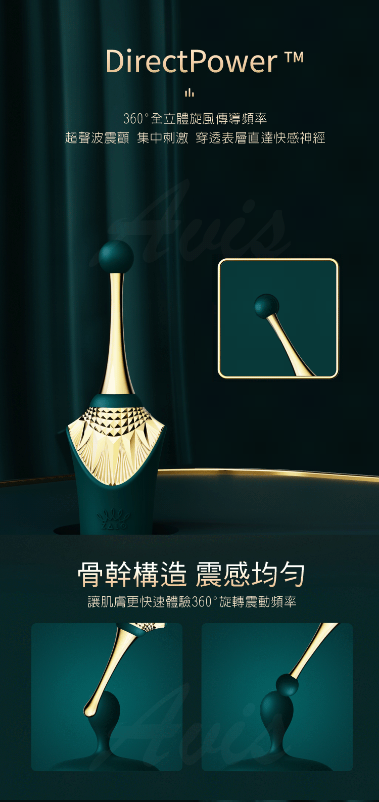 ZALO Bess Clitoral Massager GC點兩用震動按摩器