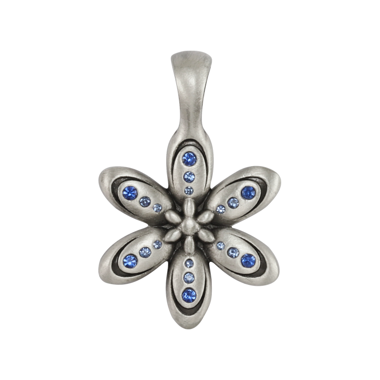 Bico吊墜，女士吊墜 光芒造型；耀眼奪目的迷人光采 不含鍊子（2102藍色）