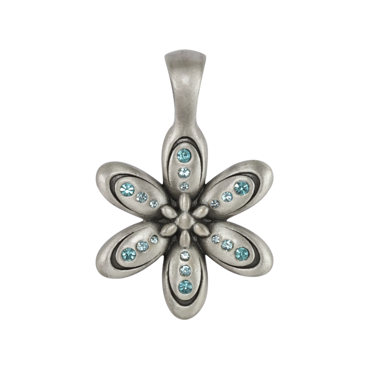 Bico吊墜，女士吊墜 光芒造型；耀眼奪目的迷人光采 不含鍊子（2102淺藍）