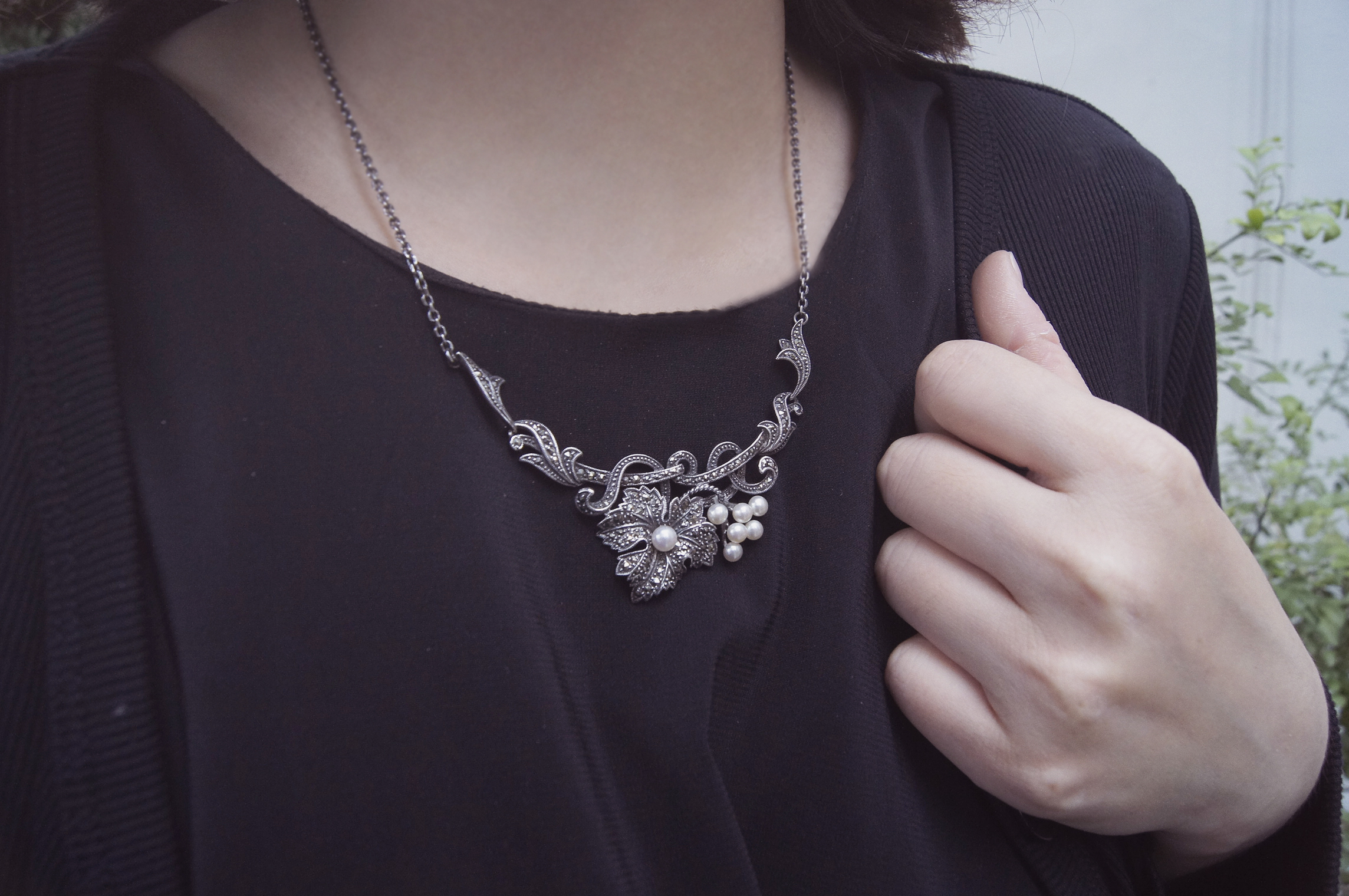 花叢果實小米珠項鍊