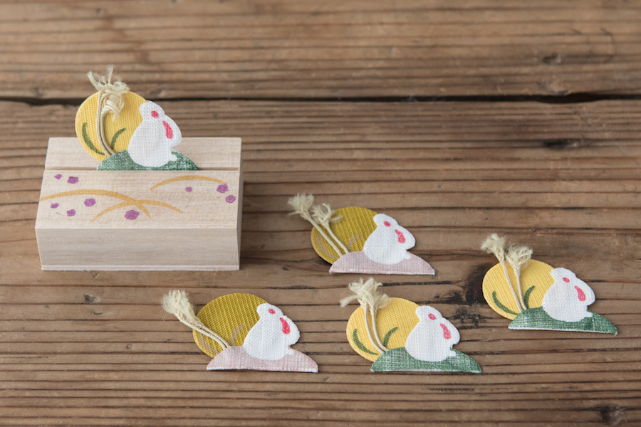 中川政七-繪型香氛盒 月與兔