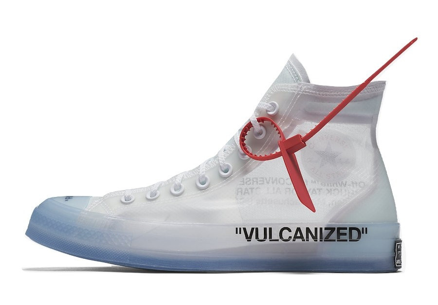 -(B12)-CONVERSE X OFF-WHITE CHUCK TAYLOR ALL STAR 透明鞋面 -162204C