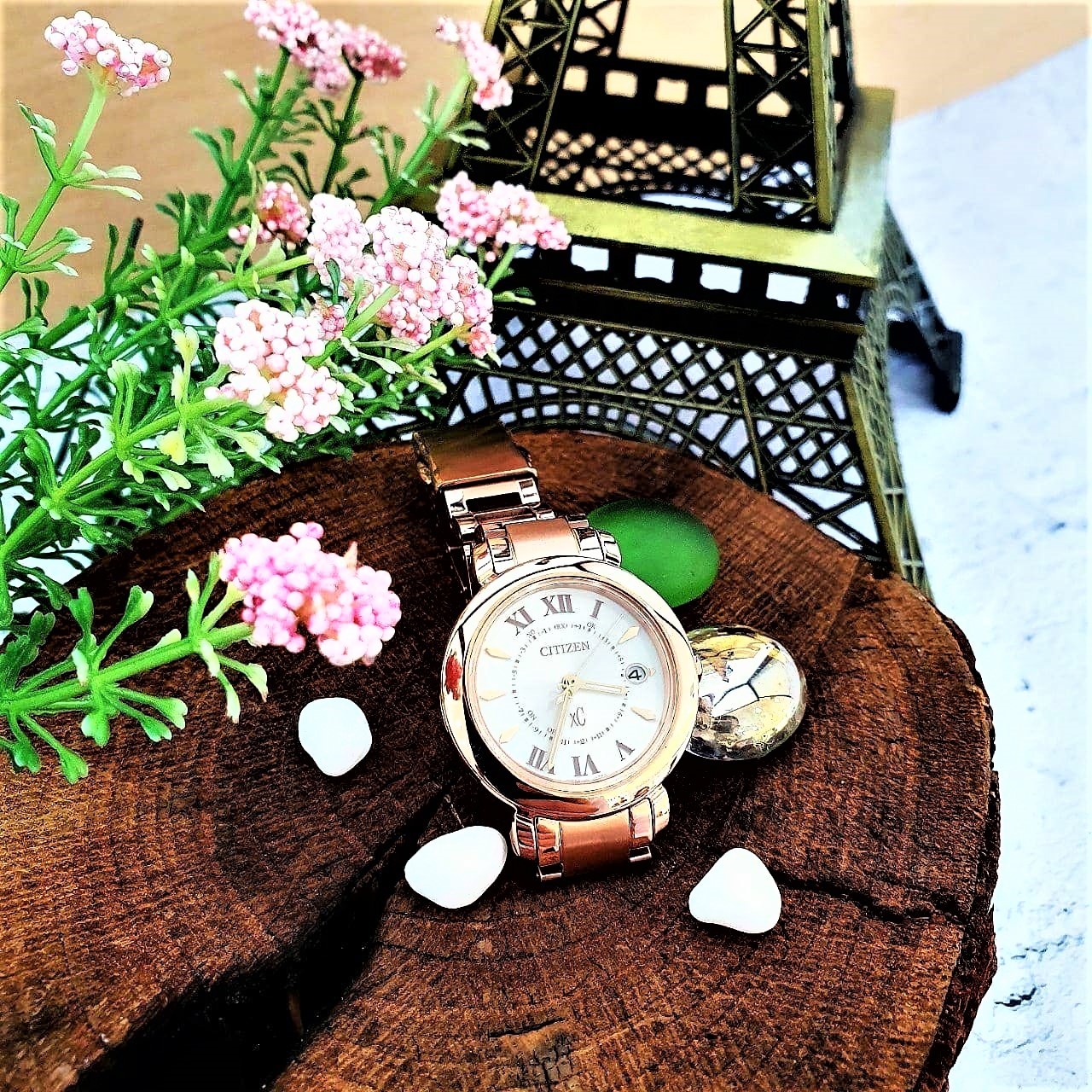 【CITIZEN 星辰】XC系列 鈦金屬電波女錶 ES9442-55A 27mm 現代鐘錶