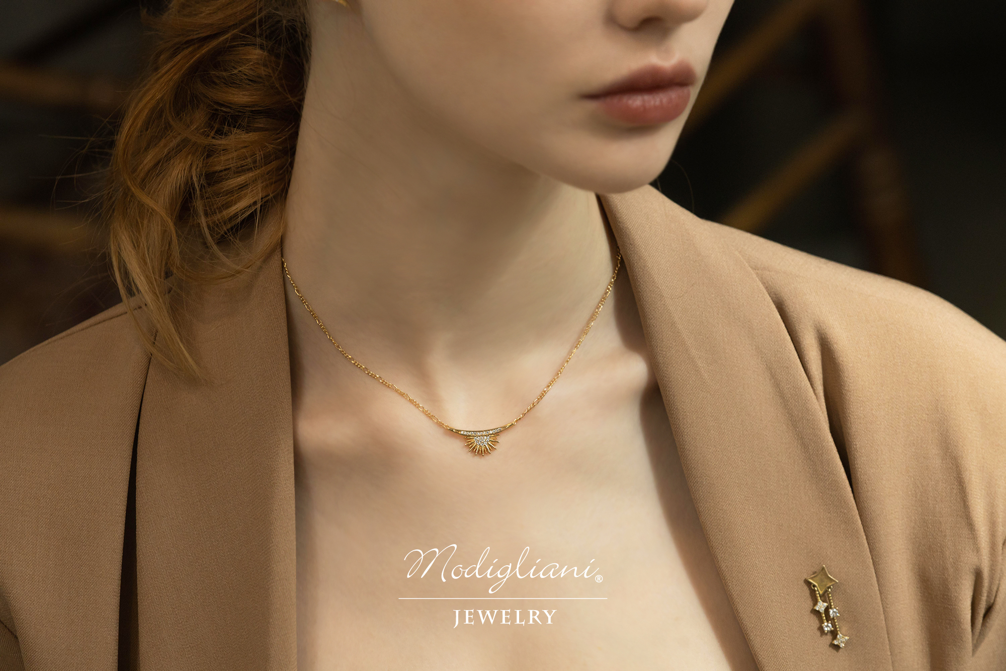 18KGP 朝日光芒項鍊