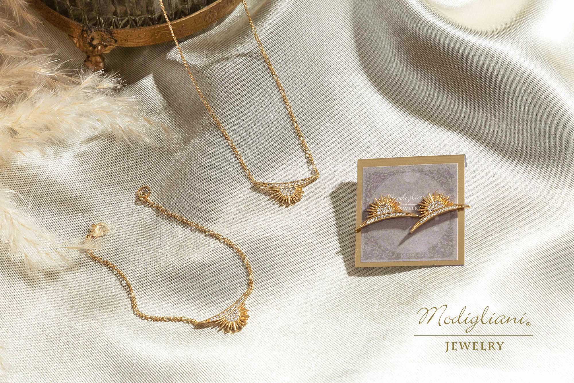 黃銅飾品,黃銅,氣質,簡約,項鍊,18K金,鋯石,光芒,仙女