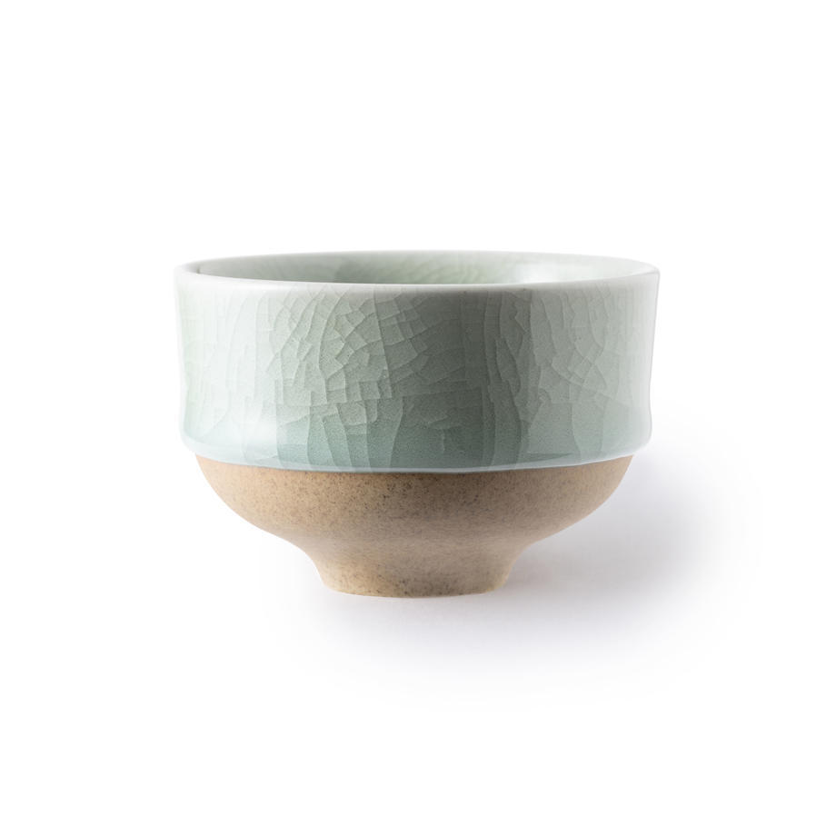 虎仙窯  鍋島青瓷 裂紋煎茶碗