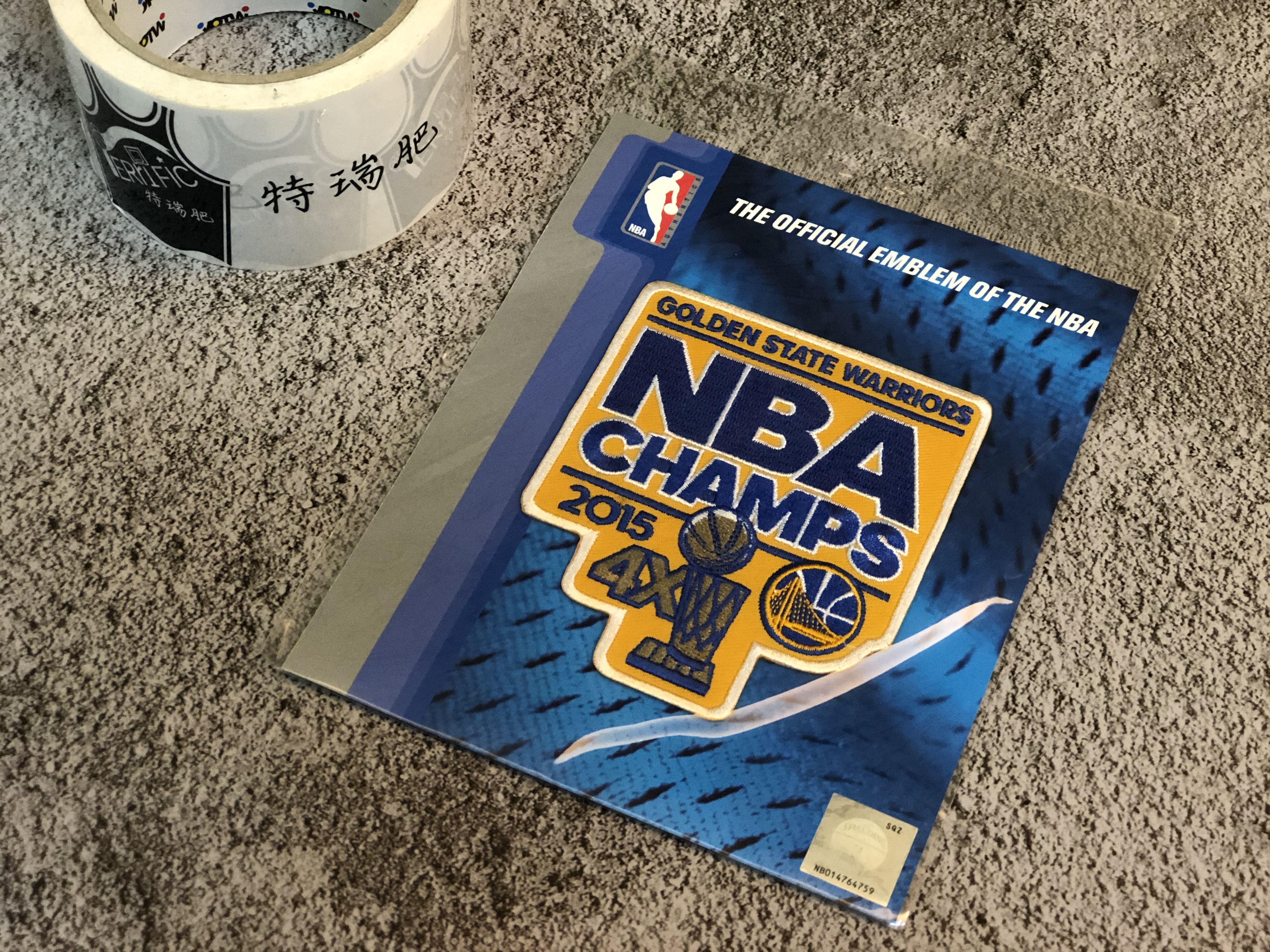 NBA紀念章 金州勇士 2015冠軍紀念 Patch 官方正品 全新
