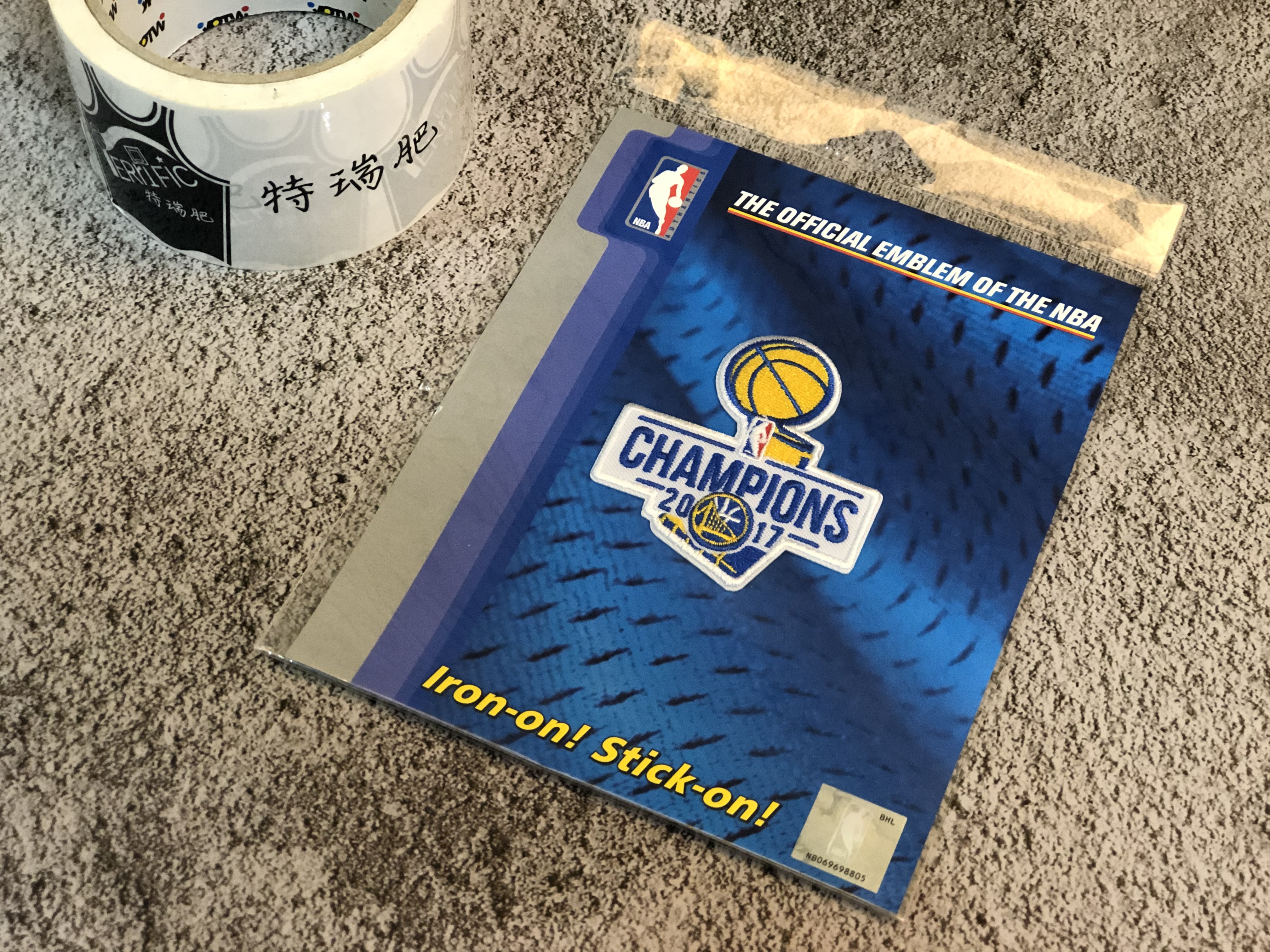 NBA紀念章 金州勇士 2017冠軍紀念 小章 Patch 官方正品 全新