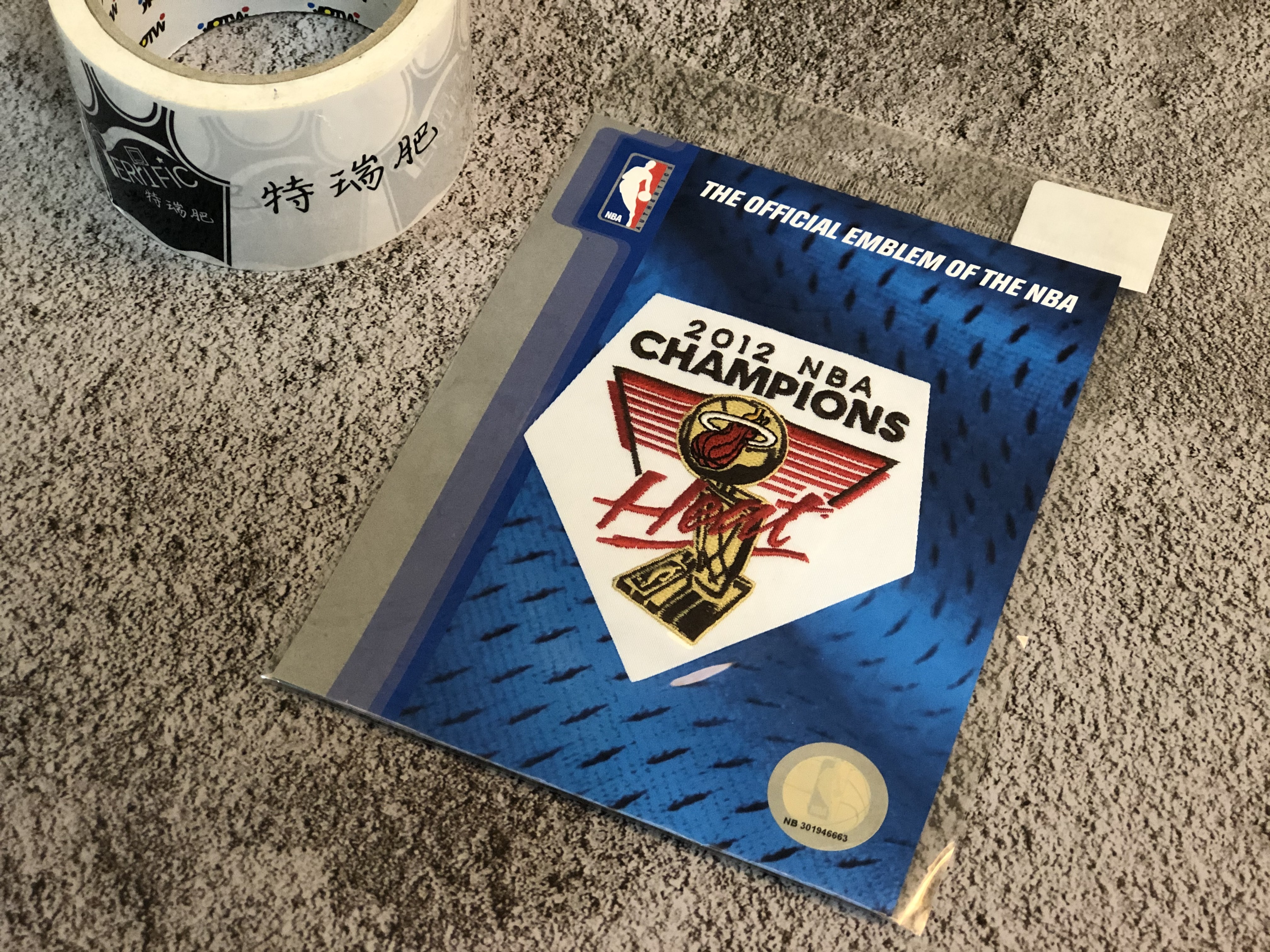NBA紀念章 邁阿密熱火 2012冠軍紀念 Patch 官方正品 全新
